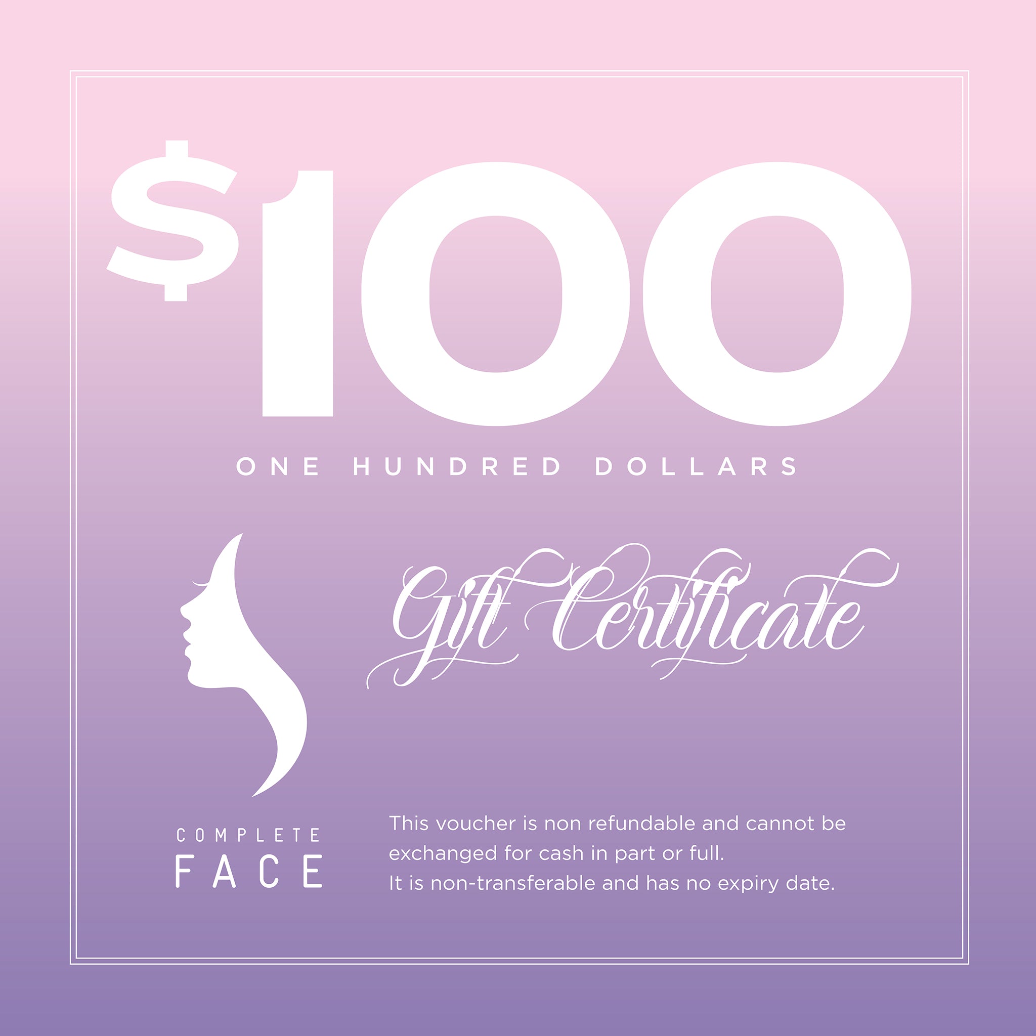 Complete Face Cosmetics Gift Card