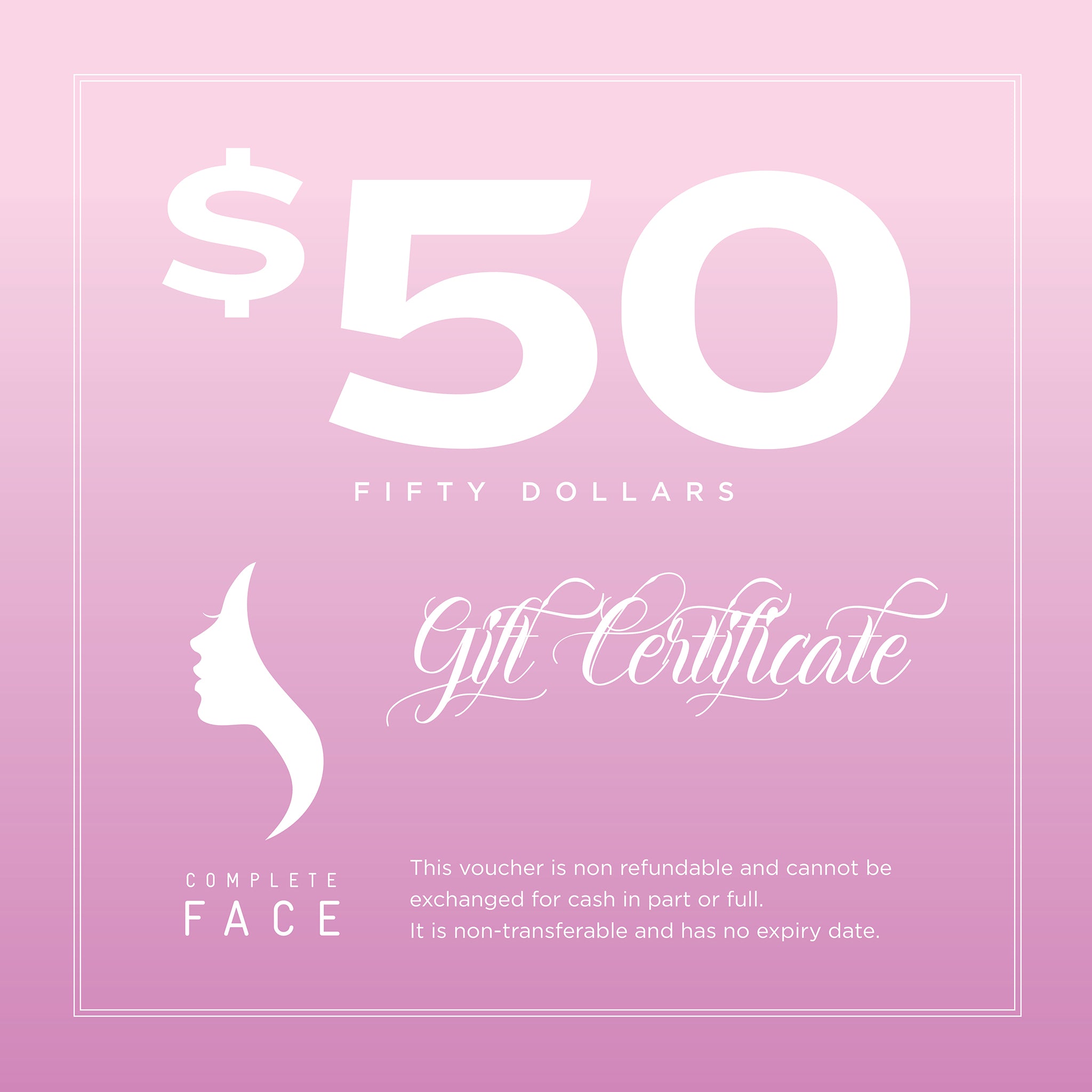 Complete Face Cosmetics Gift Card